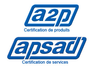 Picto certification a2p apsad