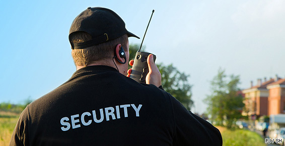 Agent de sécurité au service